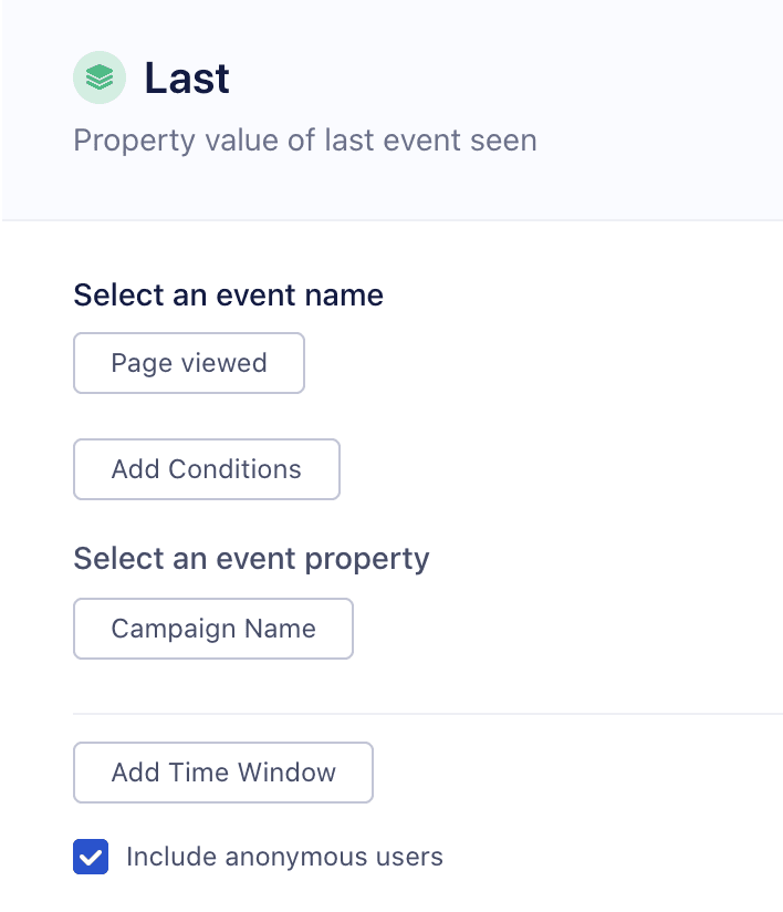 The last event-seen trait builder.
