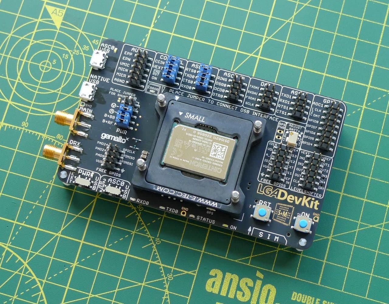 Fit the modem module into the holder.