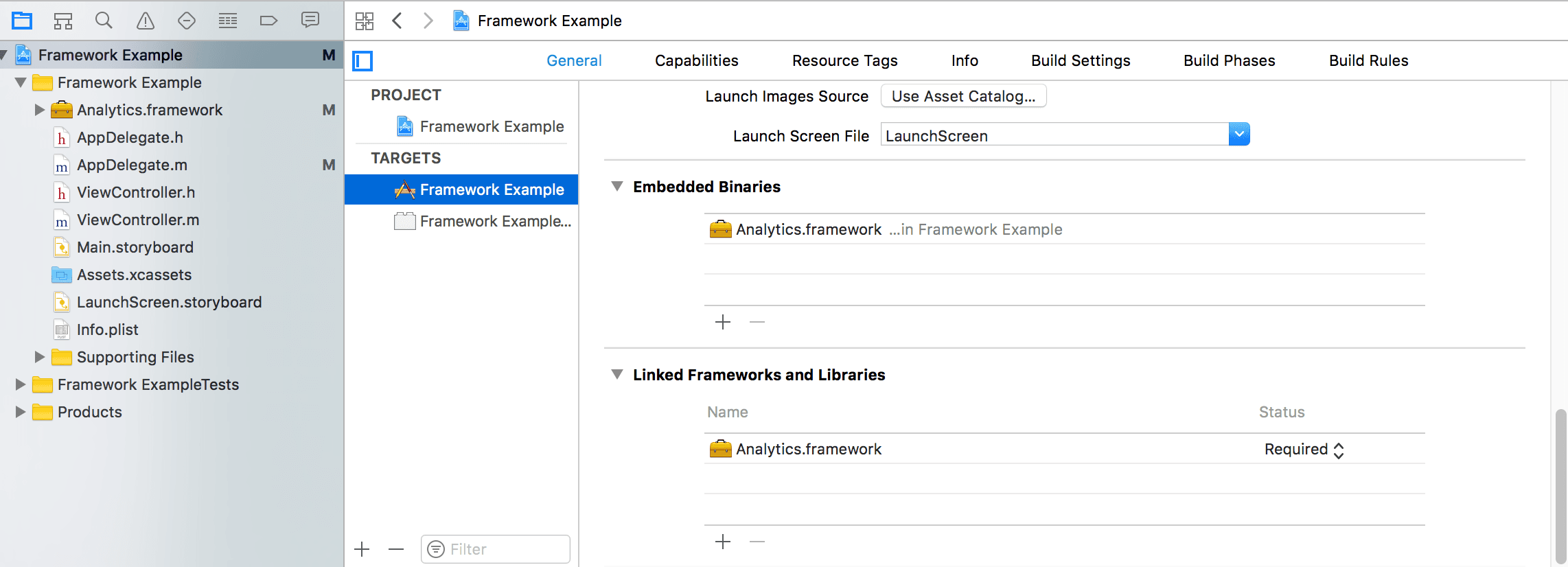 Segment framework example.
