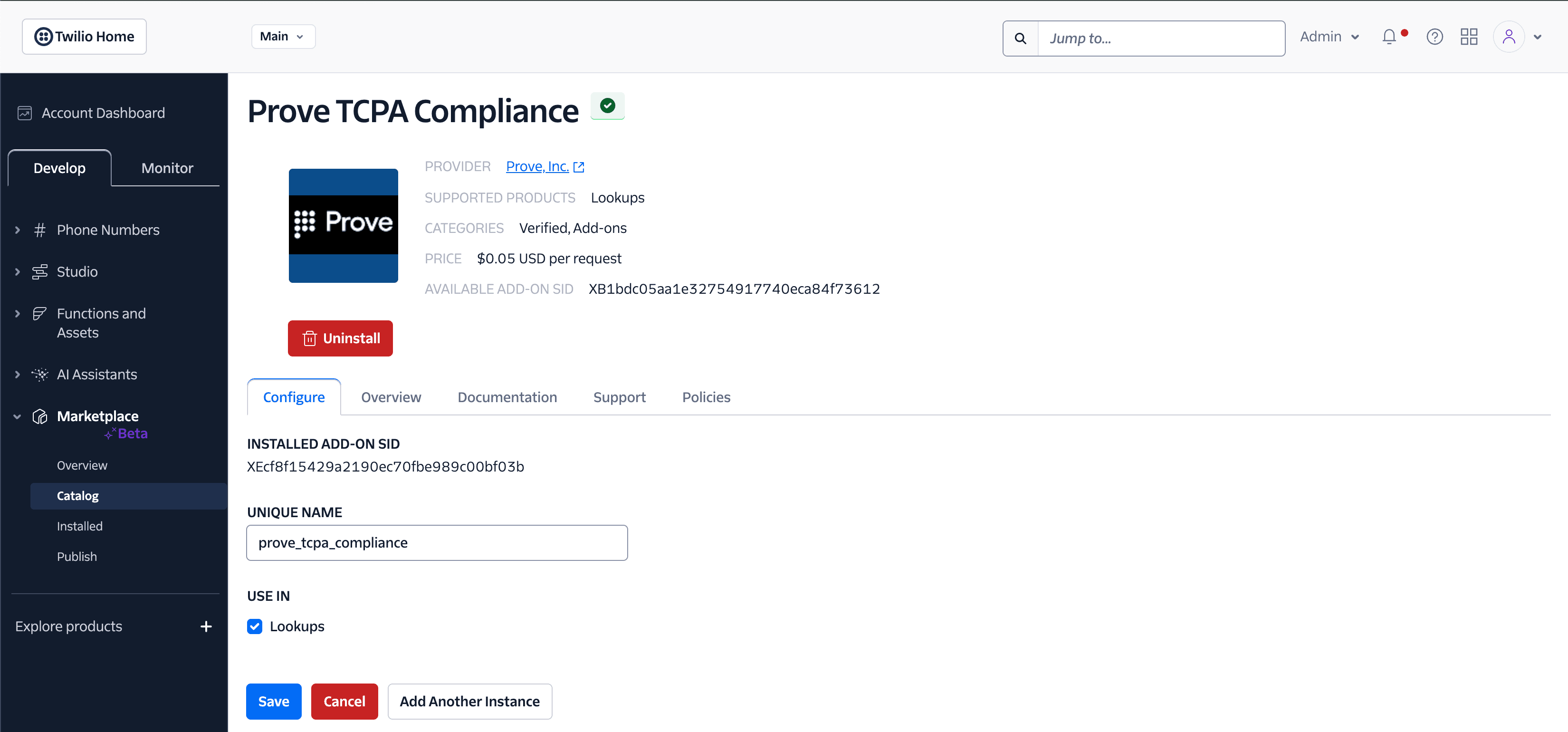 Add-ons Prove TCPA Compliance.