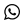 WhatsApp logo icon in black.