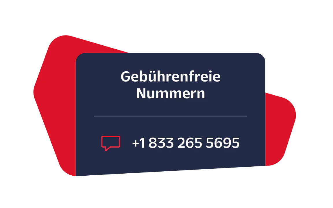 Image showing a toll-free phone number for customer service
