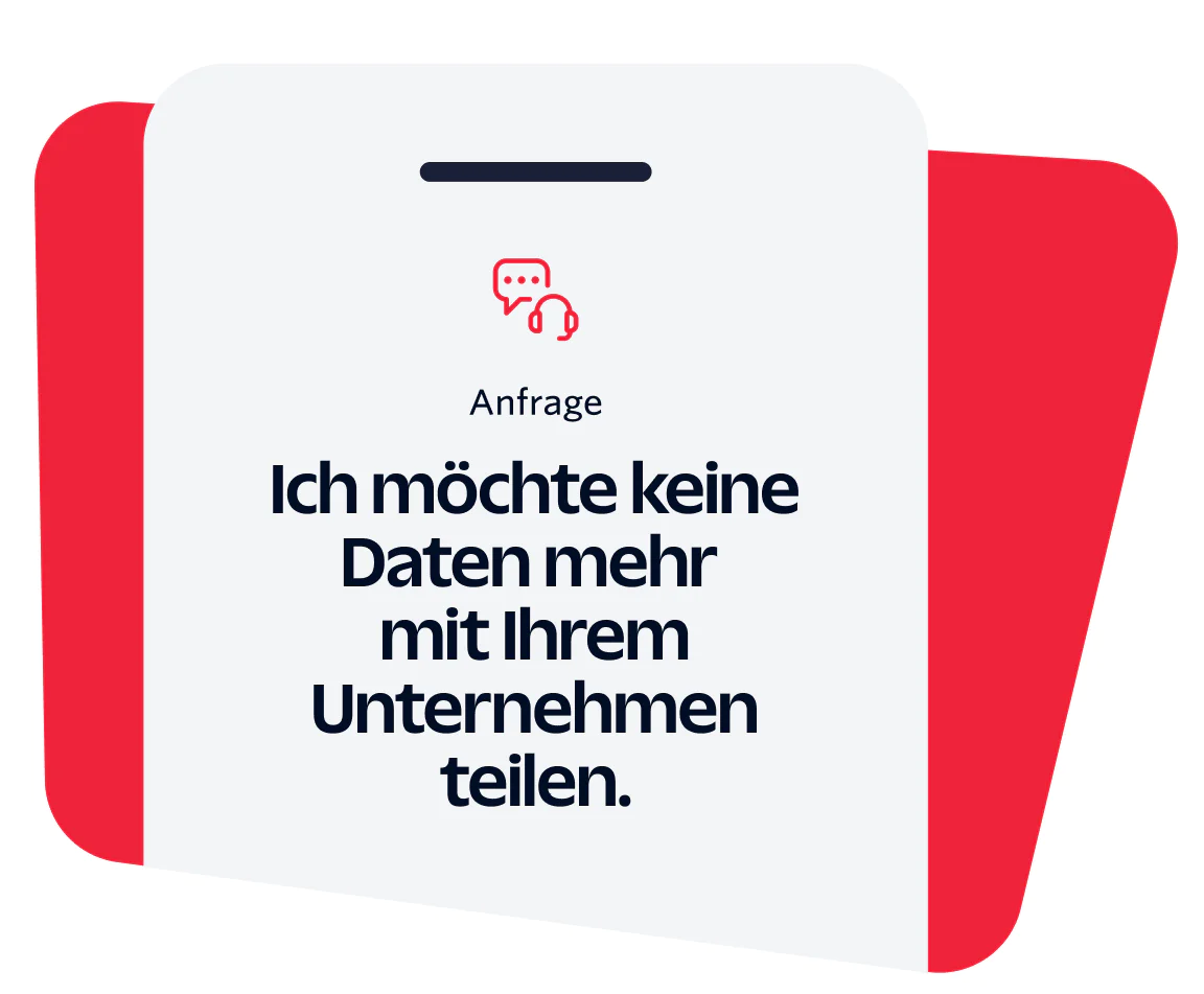 Data Privacy Request Notice Notice to stop sharing personal data with the company.