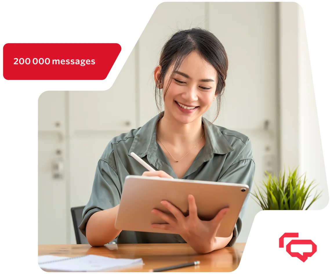 SMS pricing made up of message fees and carrier fees