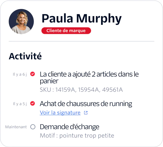 Metrics and activity history you can use to track your contact center and agent performance