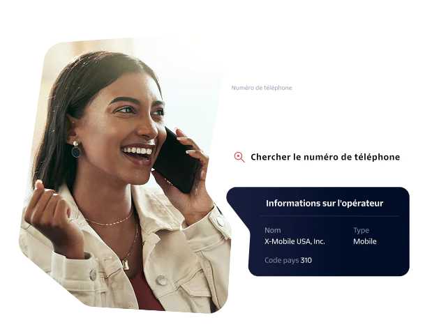 Illustration showing how a business can use Lookup to verify a customer’s phone number as a security measure. 