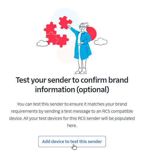 Test an RCS Sender