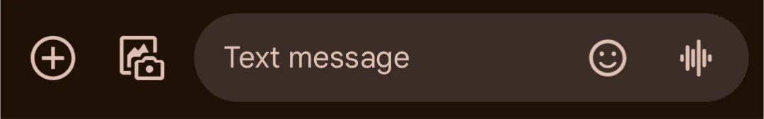 Standard messaging input