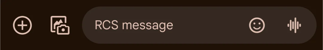 RCS messaging input