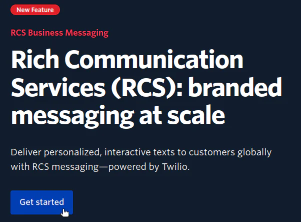 Twilio RCS block