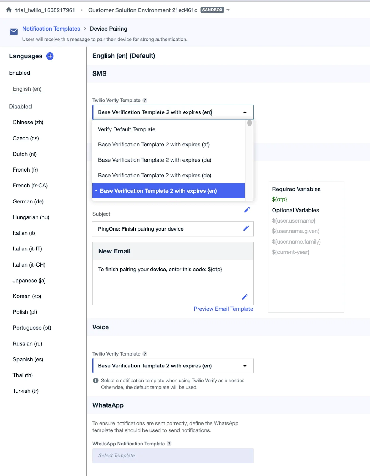 Device Pairing Template