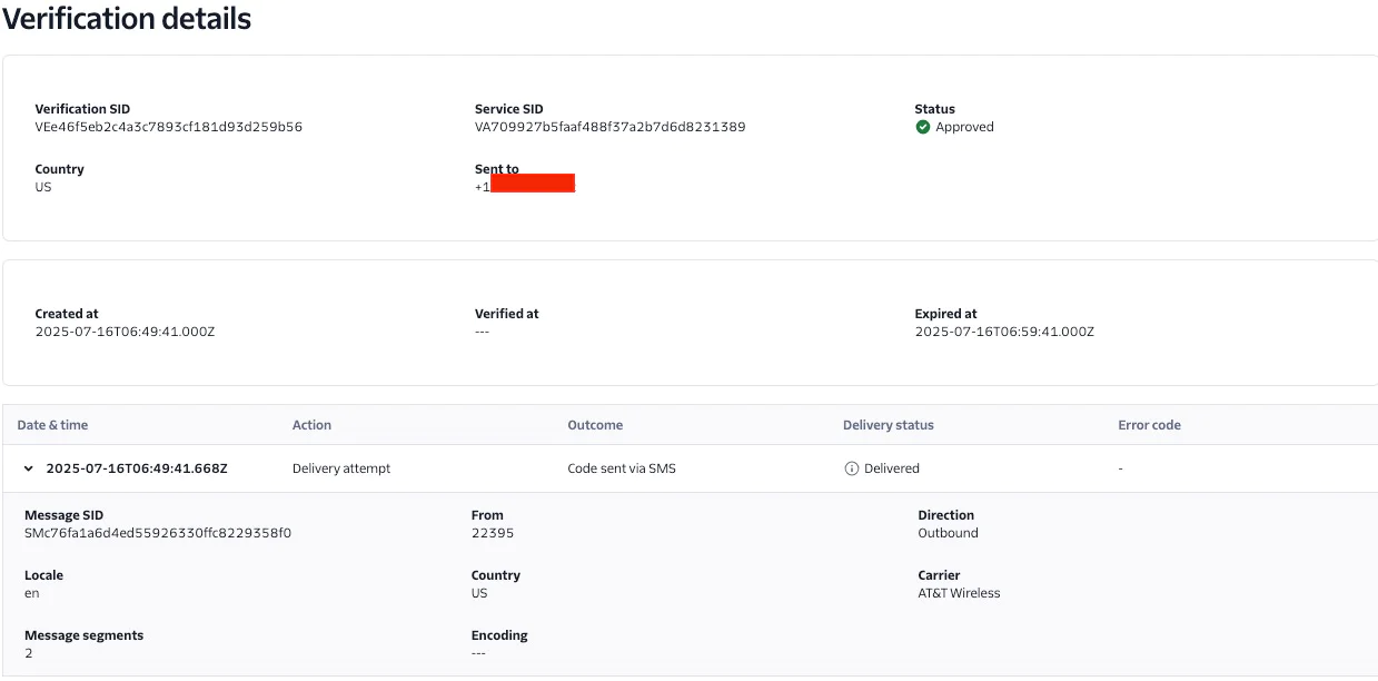 verification approved status