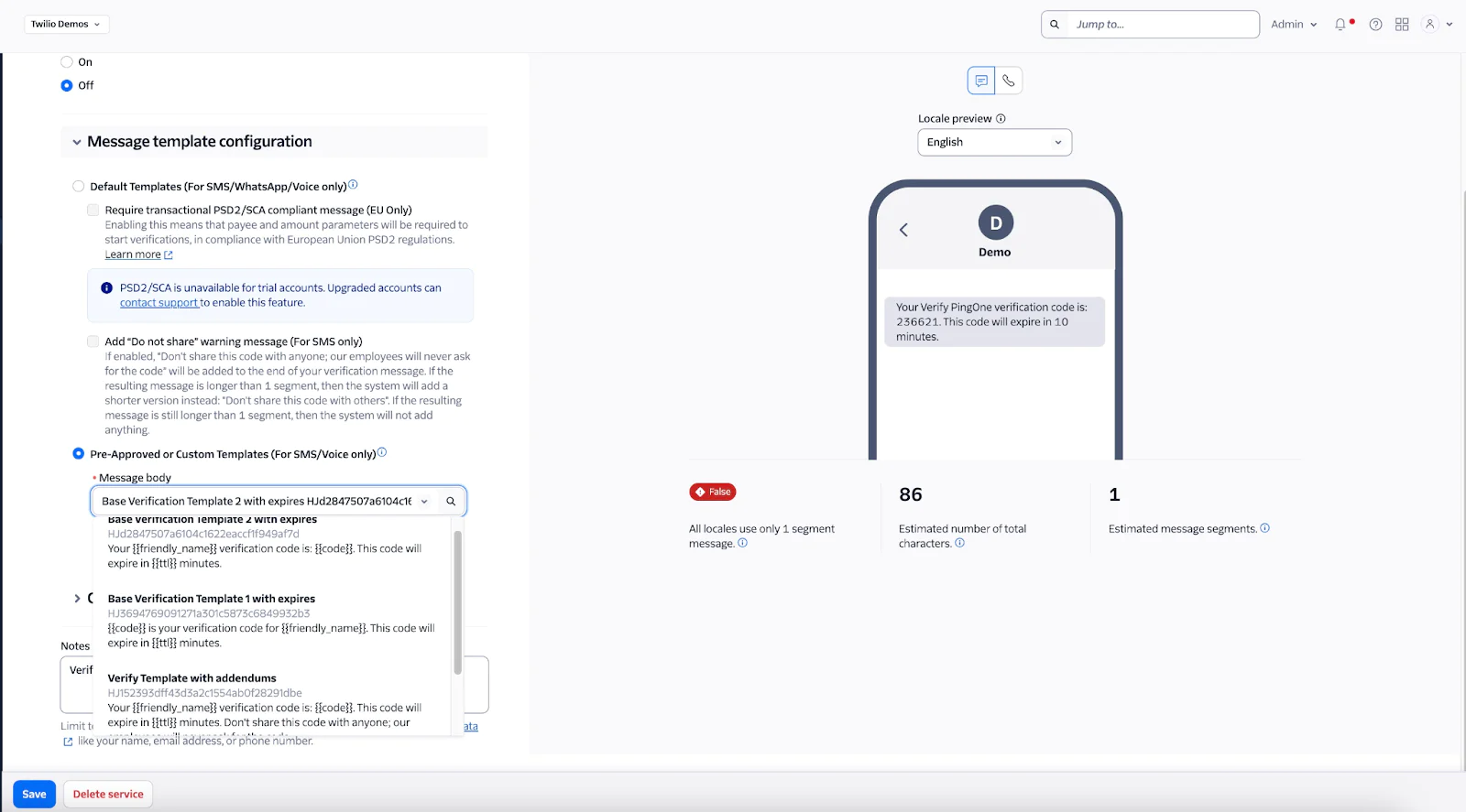 Verify-Service-Twilio-Console
