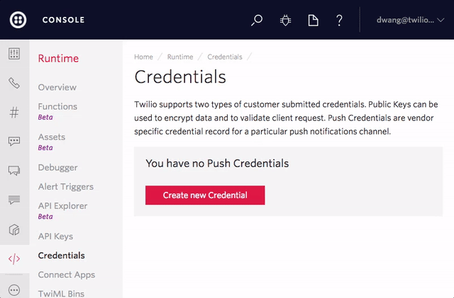 creating public key credentials