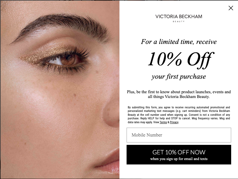 sms marketing opt in example