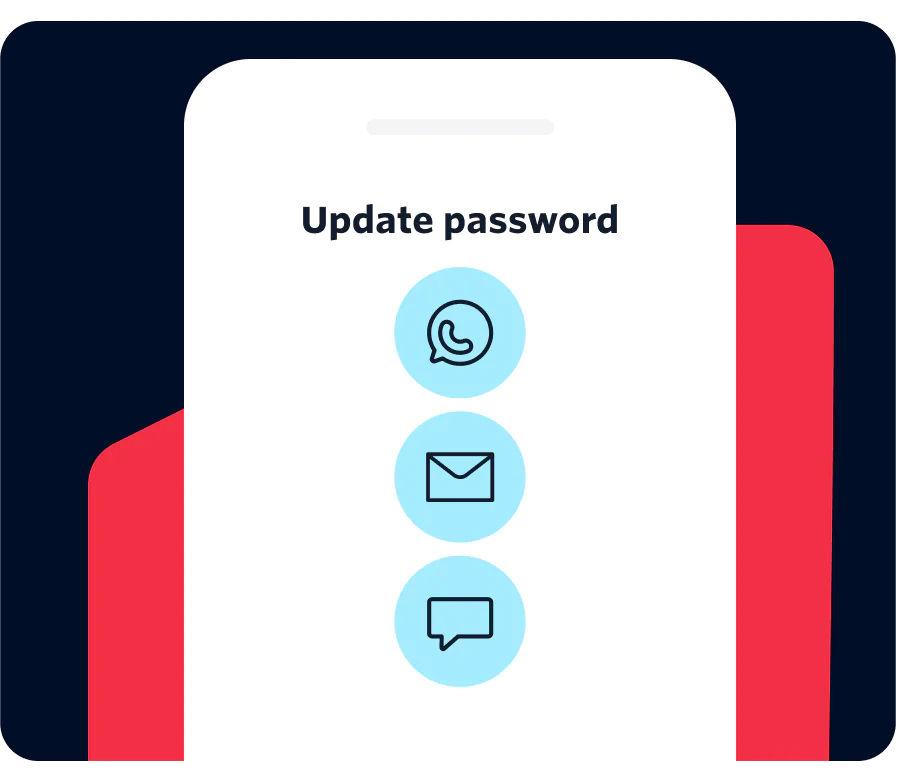 Business connecting to customer through preferred communication channels
